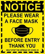 Please Wear A Face Mask Sign