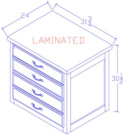 Legal Size File Cabinet - Lateral - 2 Drawer